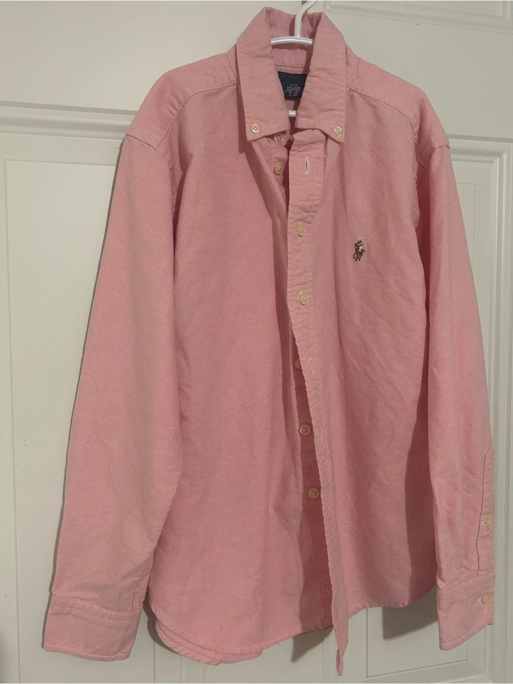 Ralph Lauren Men's Long-Sleeve Button-Down Shirt in Pink